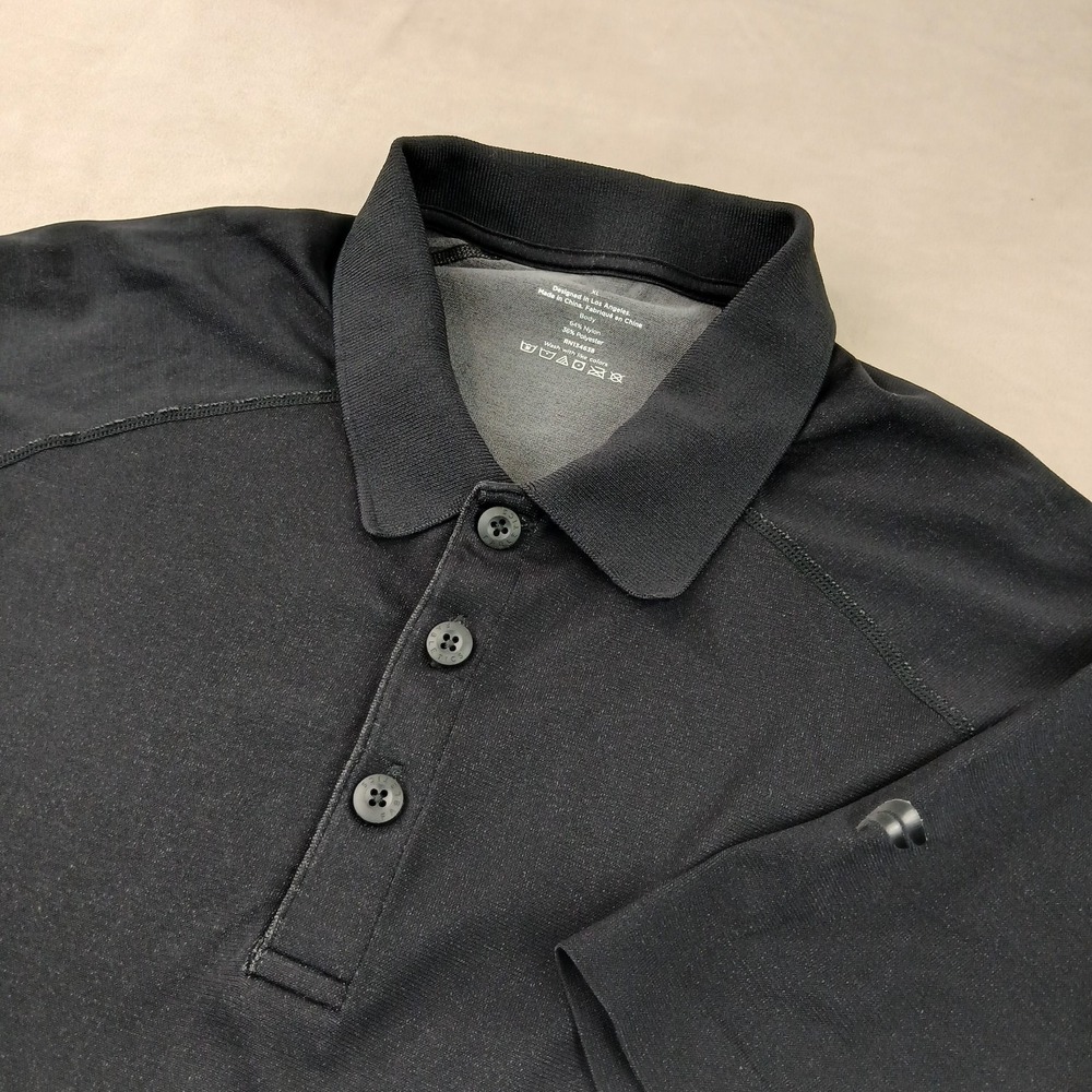 Fabletics Training Day XL Mens Polo Shirt Knit Stretch 22x28 Fits A Medium‎